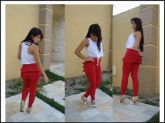 calça com babado estilo Juju