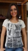 T-Shirt com estampa sublimática