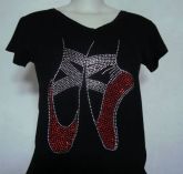 T-Shirt com estampa em strass